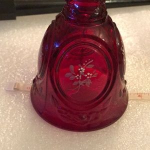 Vintage Red glass bell